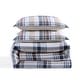preview thumbnail 3 of 7, Tommy Hilfiger Waterbury Plaid Cotton Blue Comforter Set