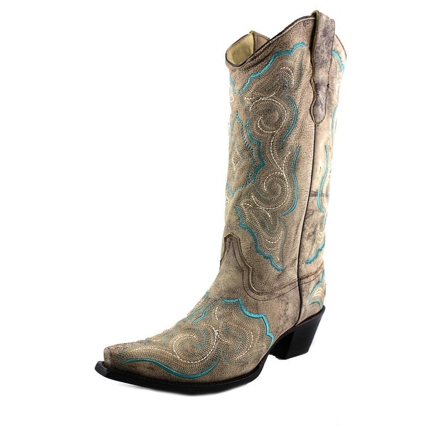 Corral E1002 Pointed Toe Leather Western Boot
