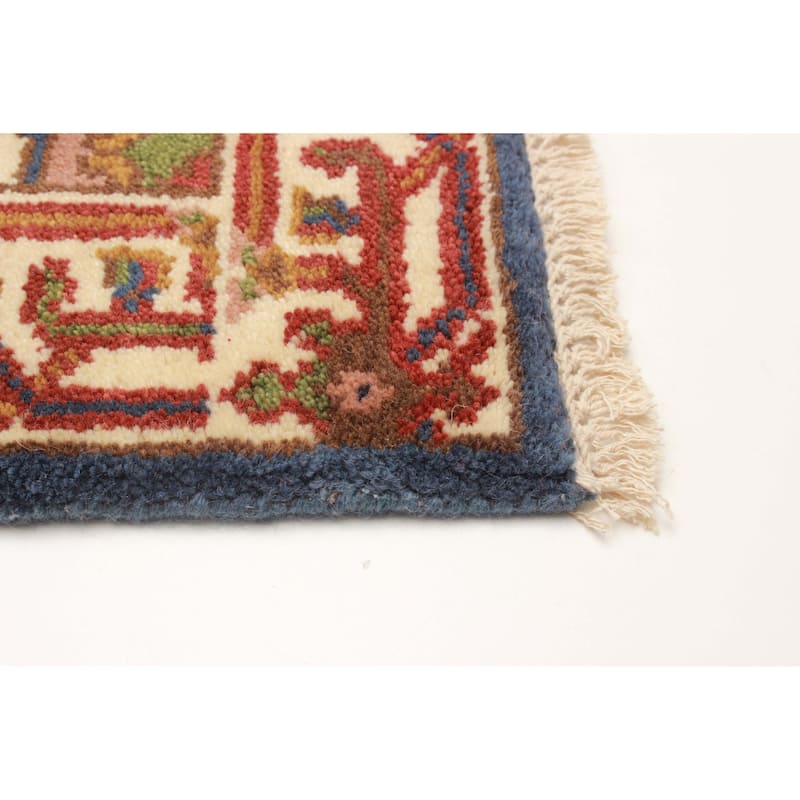 ECARPETGALLERY Hand-knotted Serapi Heritage Navy Wool Rug - 2'5 x 9'9