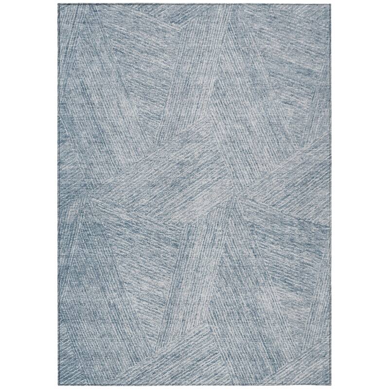 HomeRoots Abstract Transitional Rectangle Outdoor Rug