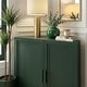 preview thumbnail 5 of 4, 31"H Corner Sideboard Cabinet Free-Standing Corner Storage Organizer