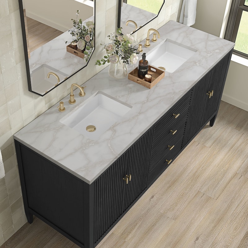 James Martin Vanities 485-V72-FVSL Myrrin 72" Free Standing Double