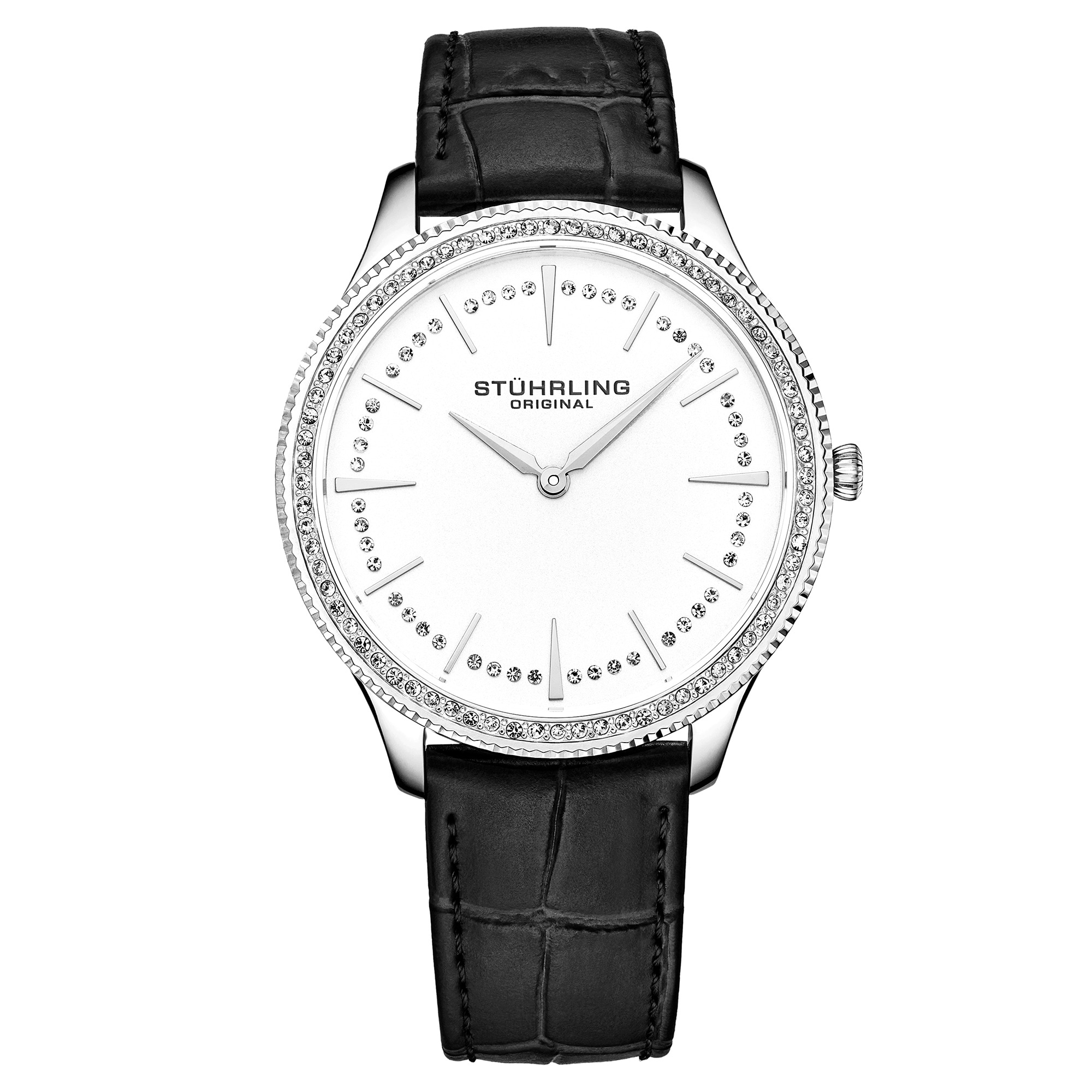 Stührling Glimmer 793A Quartz 38mm Classic - Black Stührling Watches – Watch Gang main image 2