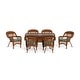 preview thumbnail 8 of 45, Portside Southwest Amber Outdoor Wicker Dining Set (7-Piece) Haliwell Caribbean