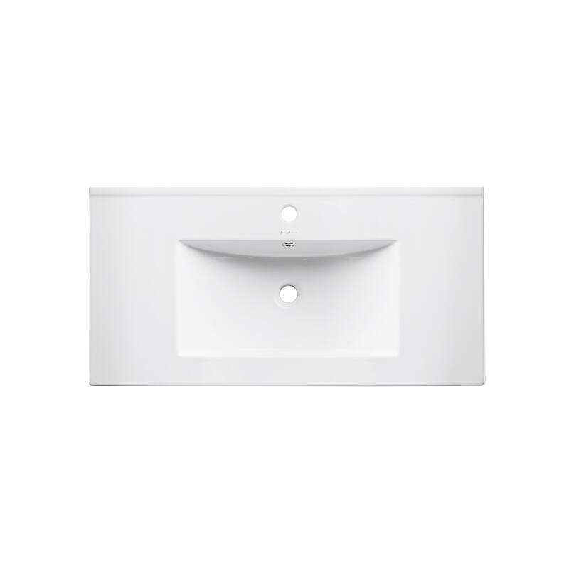 Pierre 30 Single, Open Shelf, Metal Frame Bathroom Vanity