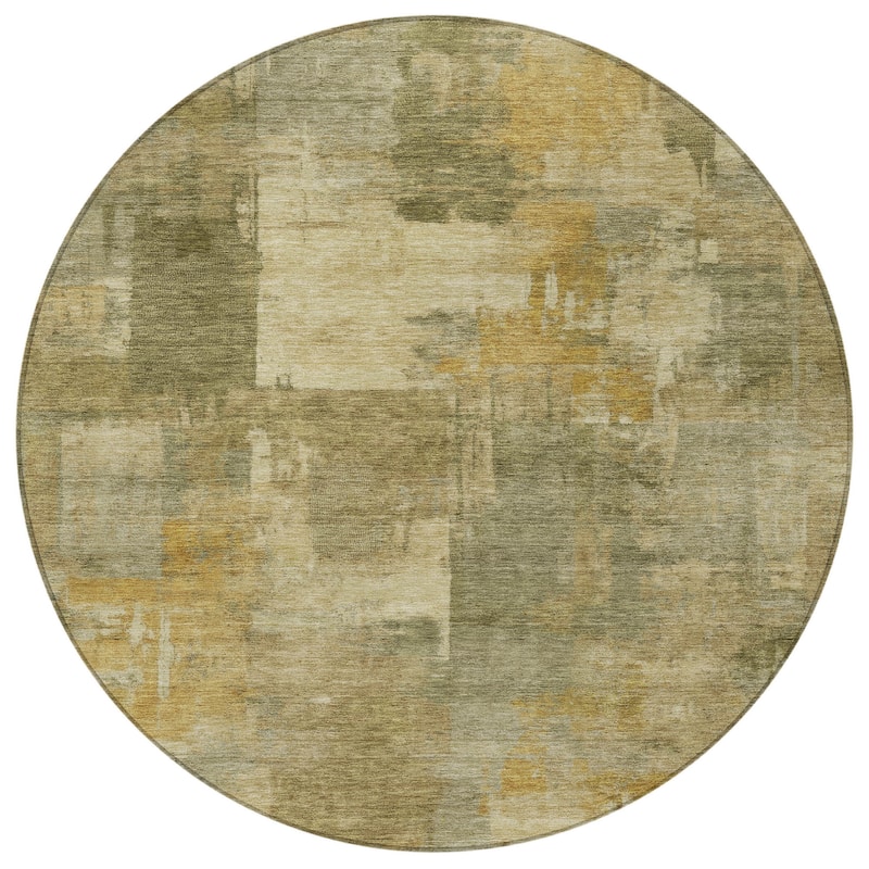 HomeRoots Abstract Transitional Rectangle Outdoor Rug