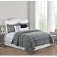 preview thumbnail 1 of 6, Kingstown Cotton Damask Quilt Set