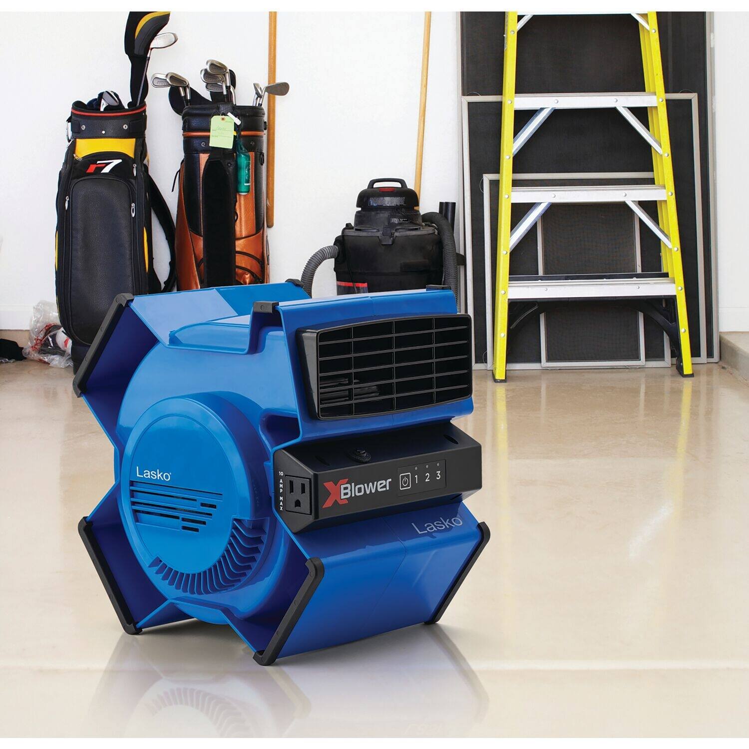 Lasko Products XBlower MultiPosition Utility Blower Fan in Blue Color