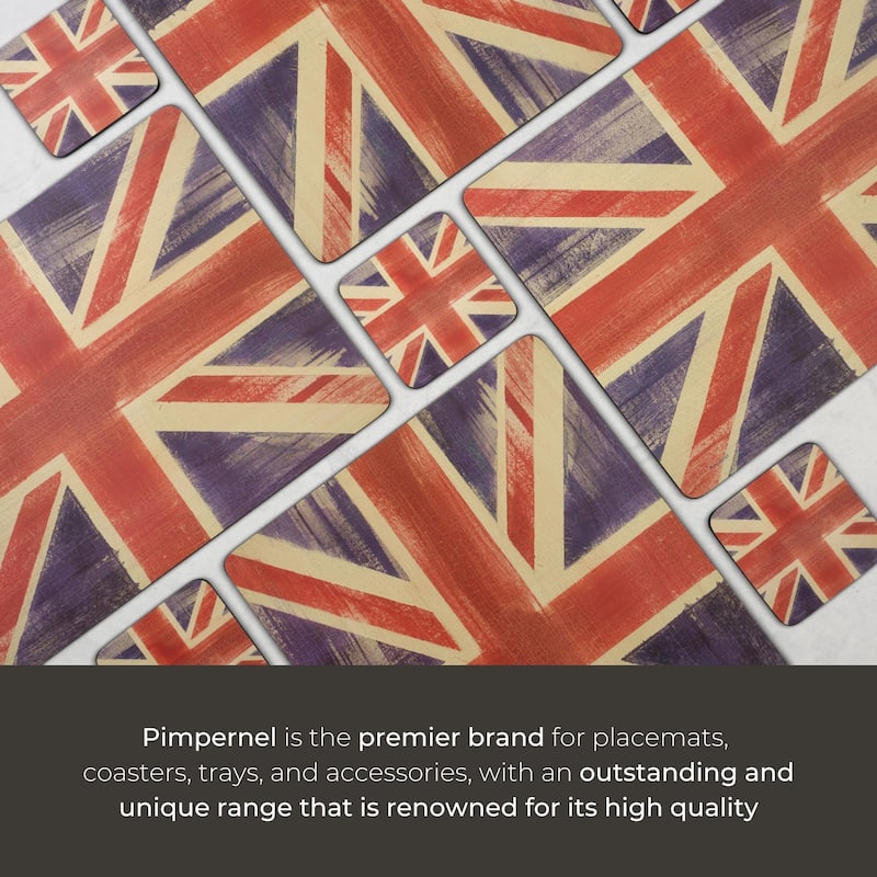 Pimpernel Set of 4 Flag Placemats - 15.7" x 11.7" each