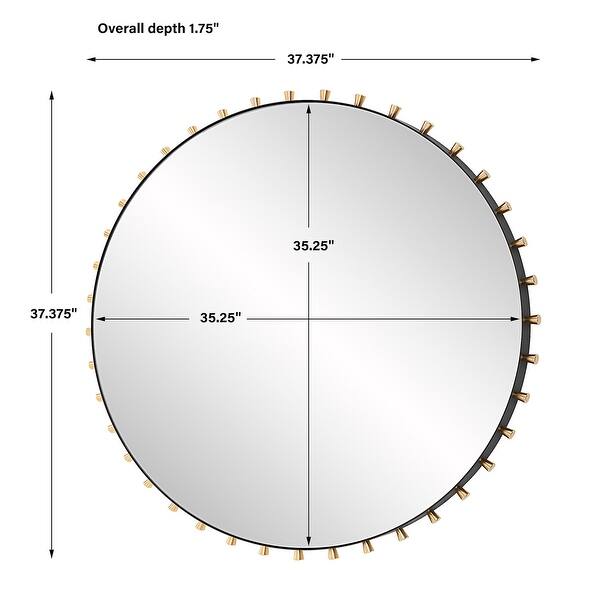 Uttermost 09936 Cosmopolitan 37-3/8" Diameter Circular Flat Accent