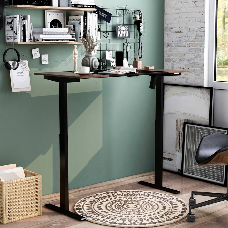Getty Modern 47-inch Steel Adjustable Standing Desk by Furniture of America