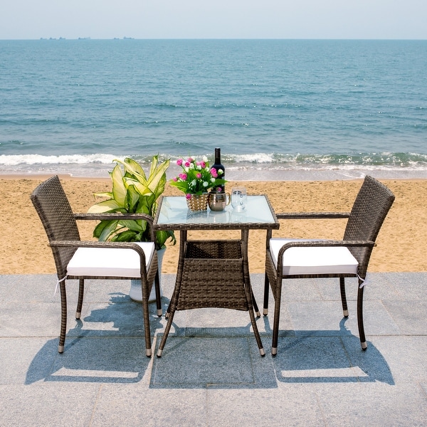 SAFAVIEH Outdoor Laban 3 Piece Bistro Set On Sale Bed Bath