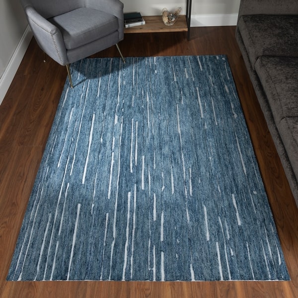 Addison Dazzle Modern Hand Spun Wool And Metallic Area Rug On Sale Overstock 30543124