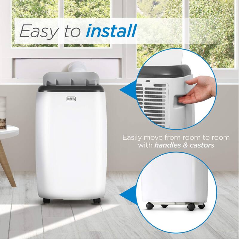 BLACK and DECKER 14,000 BTU Portable Air Conditioner with Remote