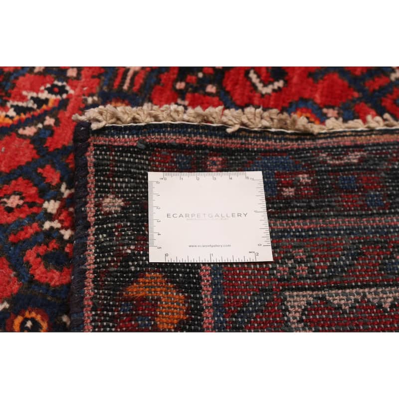 ECARPETGALLERY Hand-knotted Andelz Red Wool Rug - 3'3 x 16'8