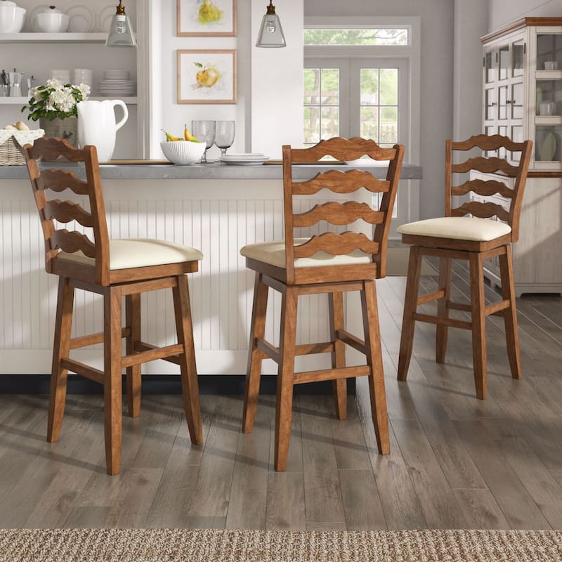 Eleanor French Ladder Back Swivel Stool by iNSPIRE Q Classic