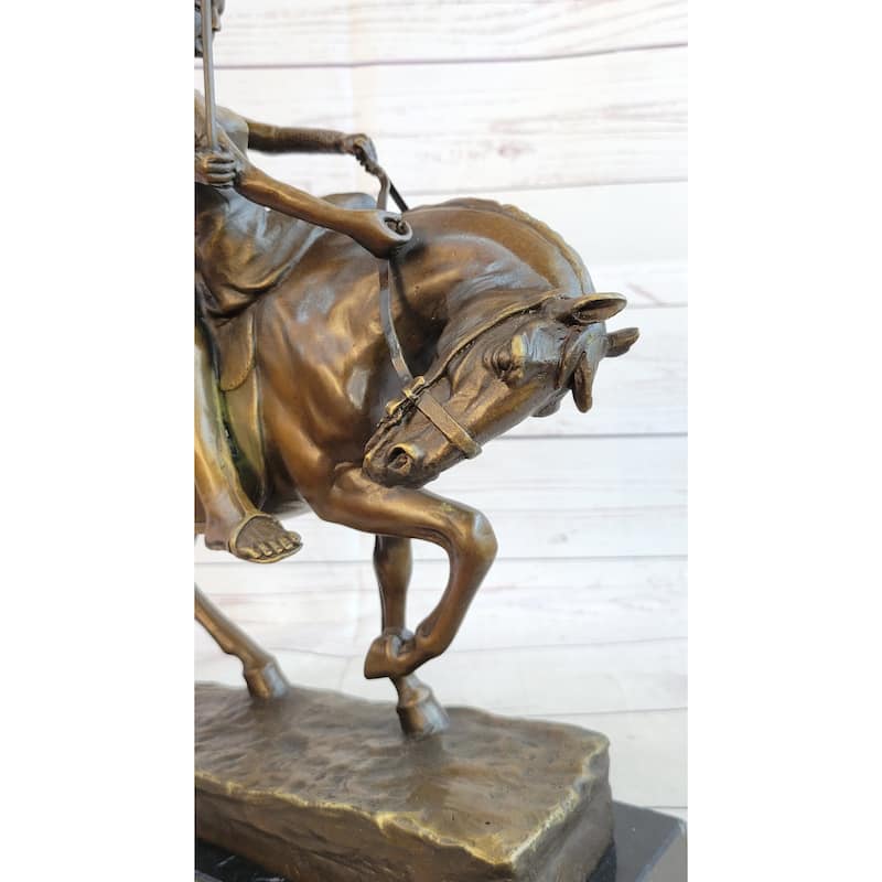 Bronze Figure Sculpture Of A Couple On Horseback By Julius Schmidt-Felling