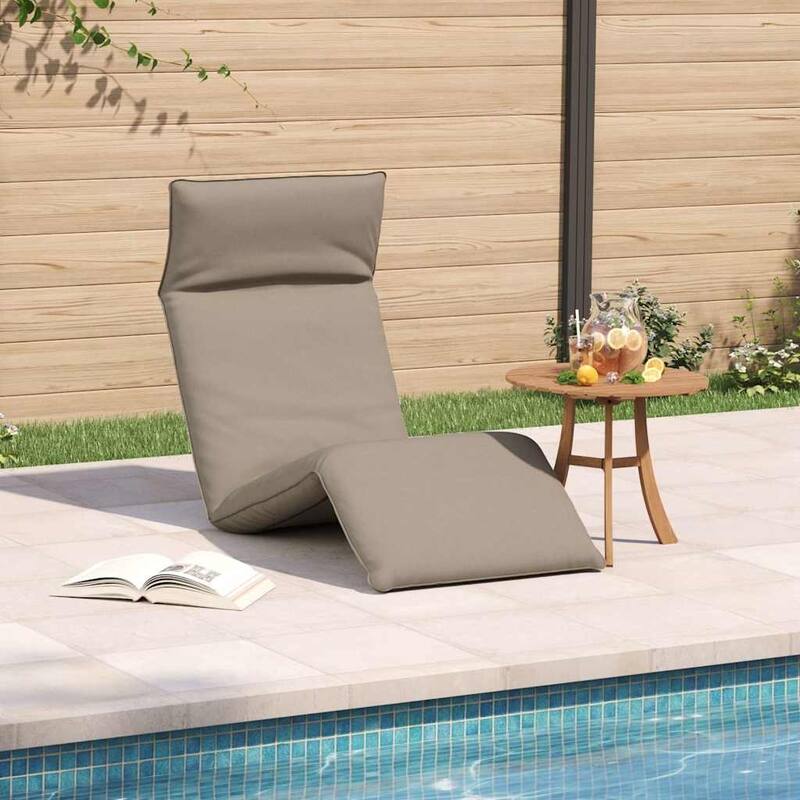 vidaXL Folding Sun lounger Oxford Fabric