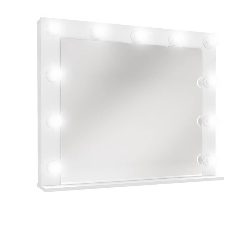 Lighted Makeup Vanity Mirror with Built-In LED Lights and Sleek Minimalist Frame
