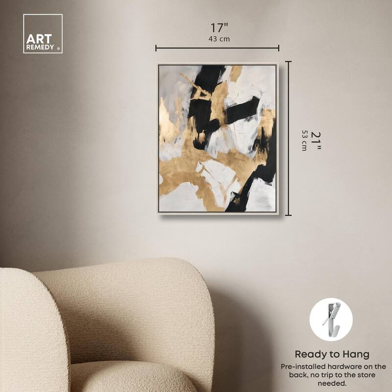 Cracked Gilt I Canvas by Art Remedy