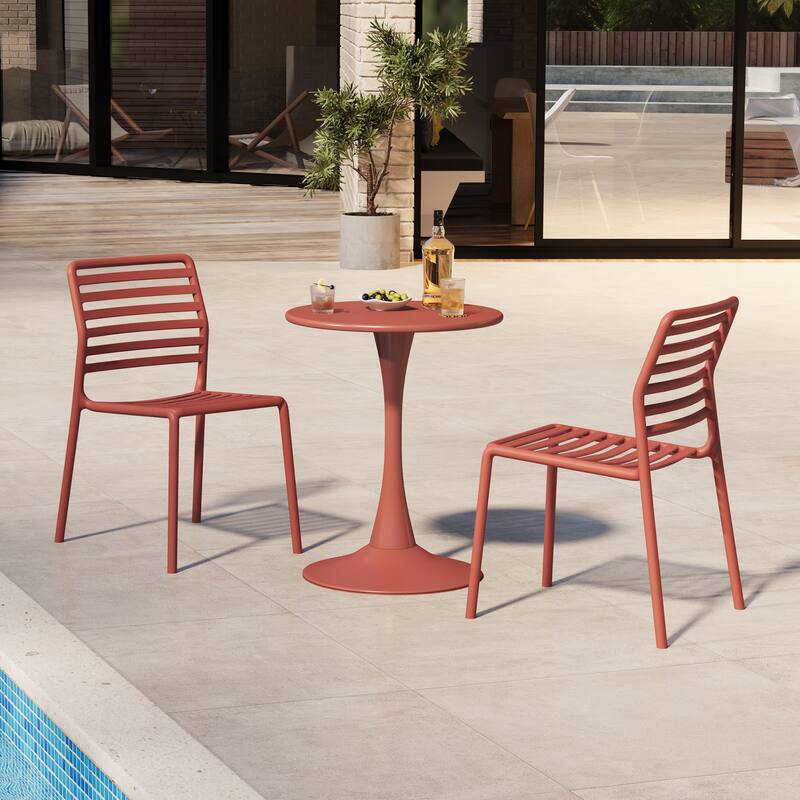 Frond and Form 2-Person Outdoor Round Dining Set