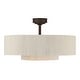 preview thumbnail 17 of 48, Hunter + Jasmine Roth Fandelier 30" Brookside Ceiling Fan w/ LED Light, Handheld Remote, Chandelier