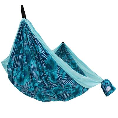 2 Person Nylon Camping Travel Hammock, Size 124" L x 77" W