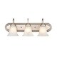 preview thumbnail 5 of 10, Millennium Lighting Cimmaron 3 Light Vanity Fixture in Multiple Finishes Satin Nickel