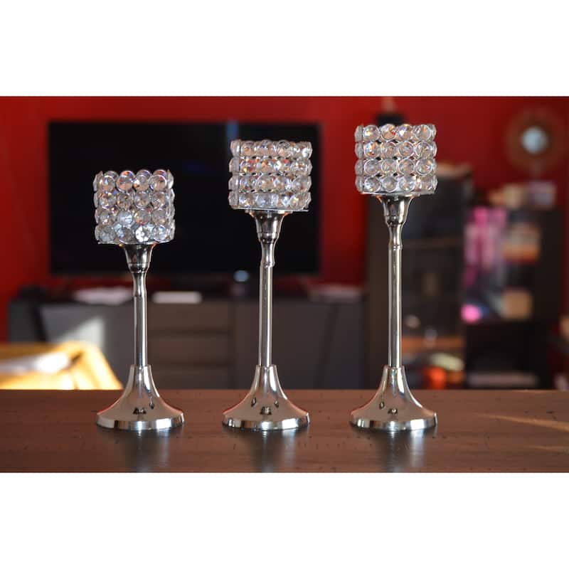Vibhsa Hurricane Candle Holders Set of 3 (12",11",10")