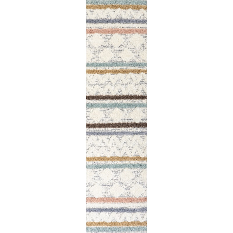 JONATHAN Y Aileen Beach Strie' Striped Area Rug - 2 X 8
