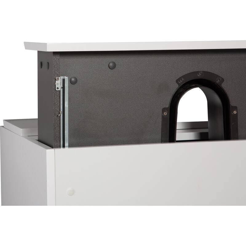 29.5" Floating Bathroom Vanity with Resin Sink, Glossy White Finish, 2 Drawers, Easy Installation - 29.53in L Wood