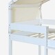 preview thumbnail 29 of 39, Twin Over Twin Bunk Bed Wood Bed with Tent