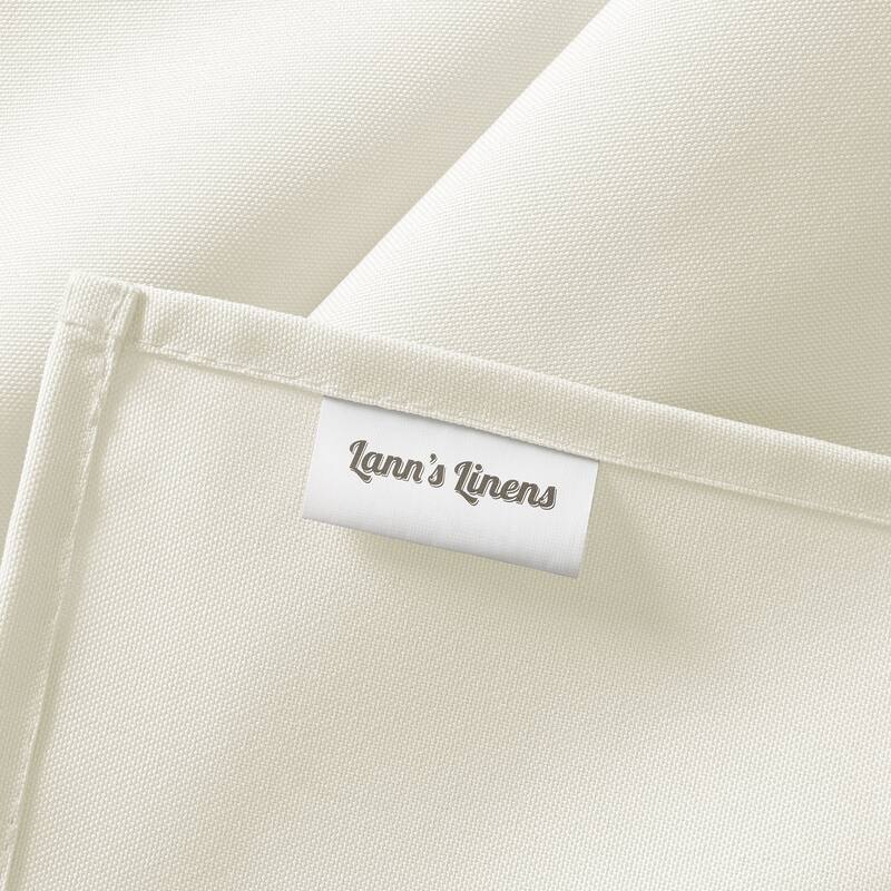 90 x 156in Rectangular Polyester Tablecloth Ivory