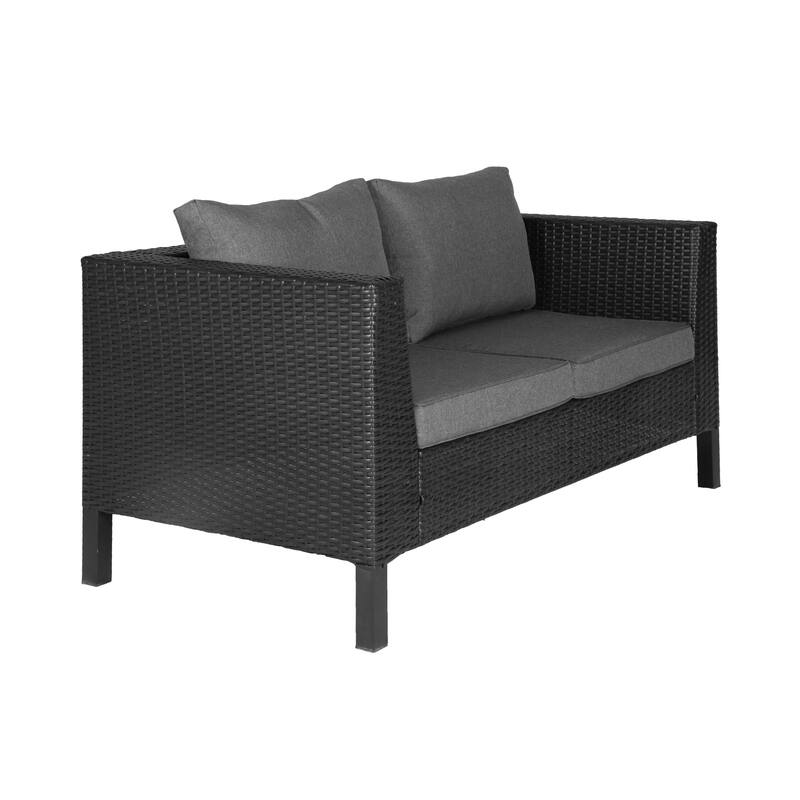 Jules 4-pc Weather Resistant Outdoor Paito Conversation Set with Cushions