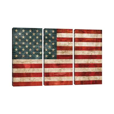 iCanvas "Allegiance" by Luke Wilson 3-Piece Canvas Wall Art Set
