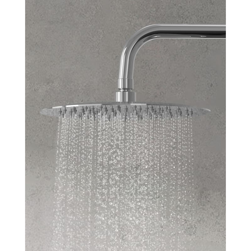 GRANDJOY 3-in-1 Shower Faucet System 10 Inch Rainfall Shower Head with Tub Spout Bathroom Shower Faucets