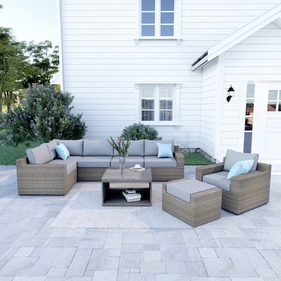 Ventura 8-Piece Multiple Chairs Rattan Seating Group