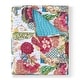preview thumbnail 1 of 9, Greenland Home Fashions Jewel 100% Cotton Kantha-Quilted Boho Floral Throw Blanket White