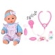preview thumbnail 4 of 3, Dream Collection: Gigo 12" Baby Doll with Medical Set in Gift Box