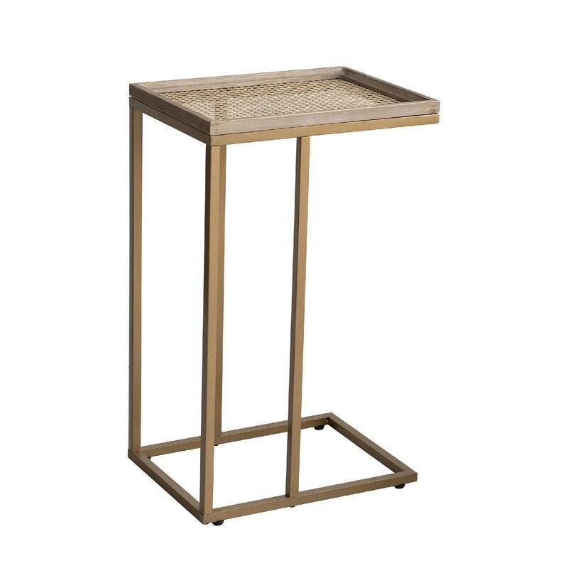 C Table Couch End Table - 15.5"D x 11.5"W x 25.25"H