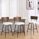preview thumbnail 58 of 136, 26"/29" Faux Leather Swivel Counter/Bar Stools Set of 2/3
