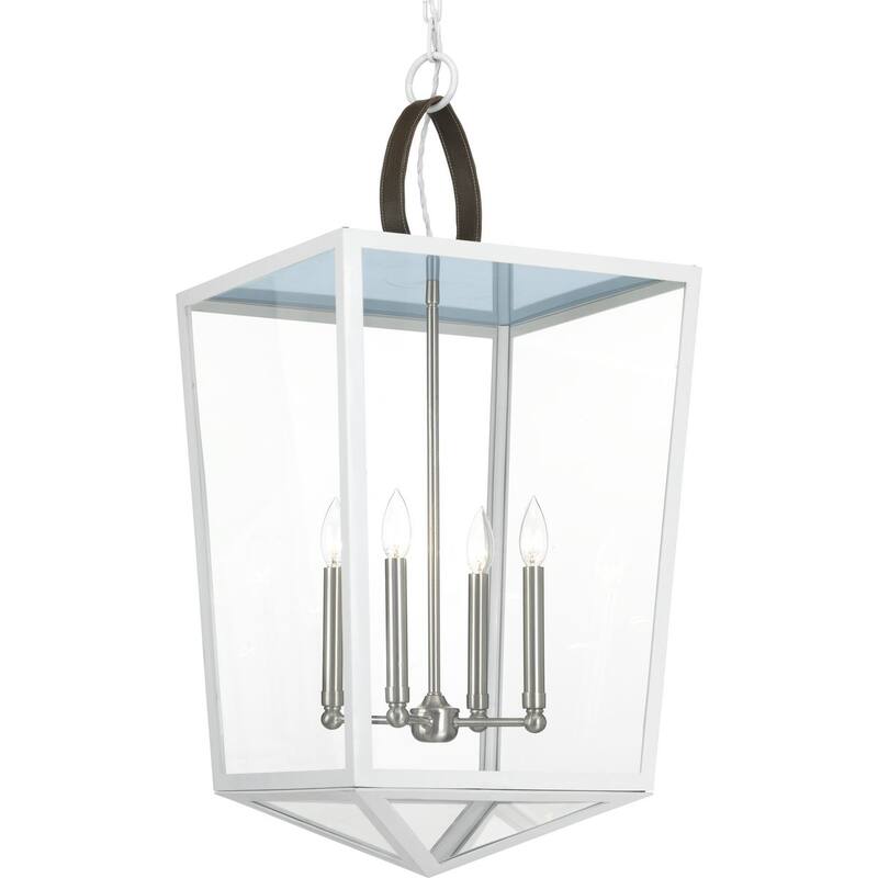 POINT DUME® Shearwater Collection White Large Pendant - 16.25 in x 16.25 in x 32 in