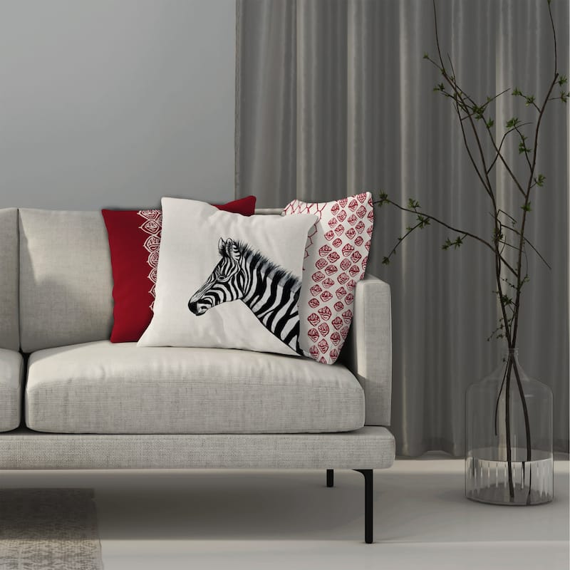 Zebra Throw Pillow