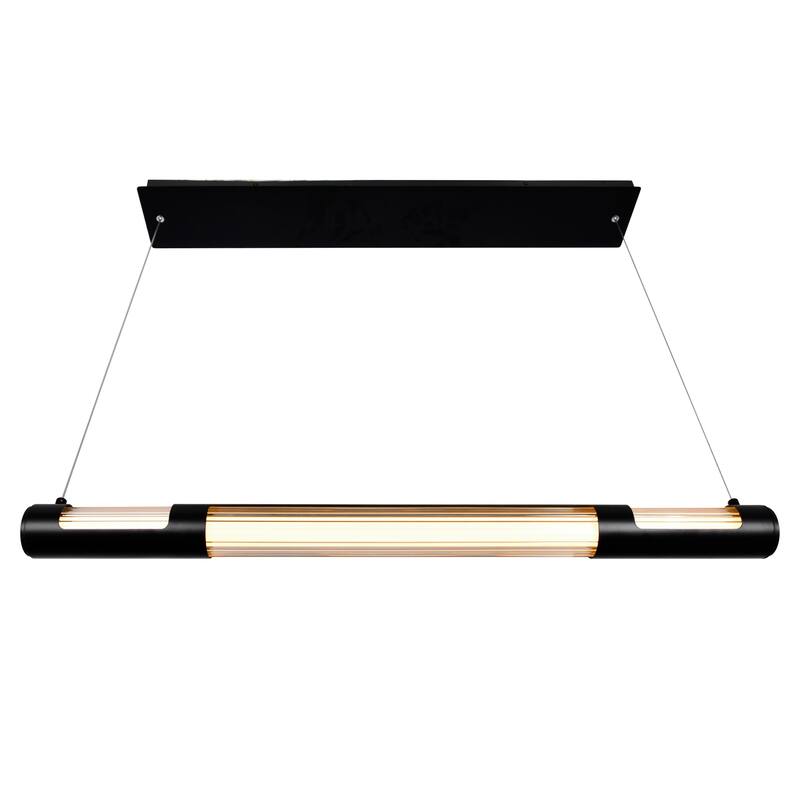 Neva Integrated LED 36in Black Chandelier