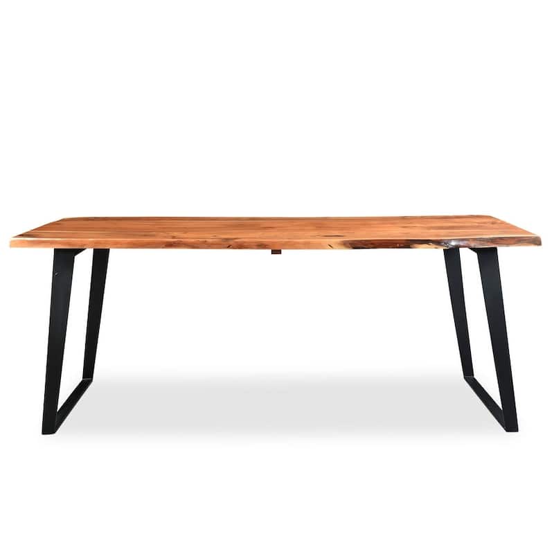 Timbergirl Solid Wood Live Edge Dining Table - 71"