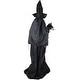 preview thumbnail 14 of 16, Haunted Hill Farm Lifesize Witch Prop with Lights and Sound, Indoor/Covered Outdoor Halloween Decoration