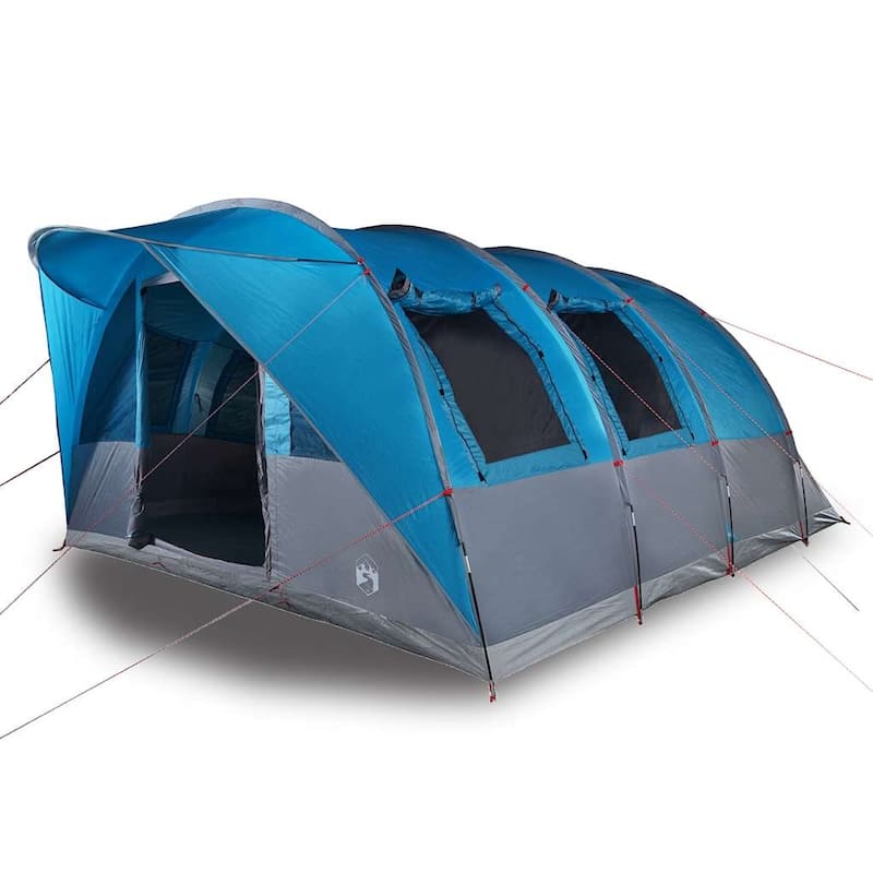 vidaXL Camping Tent Tunnel 5-Person Green Waterproof