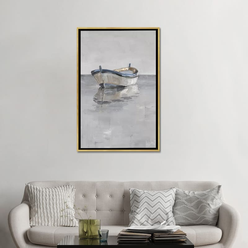 iCanvas "Boat on the Horizon II" by Ethan Harper Framed Canvas Print