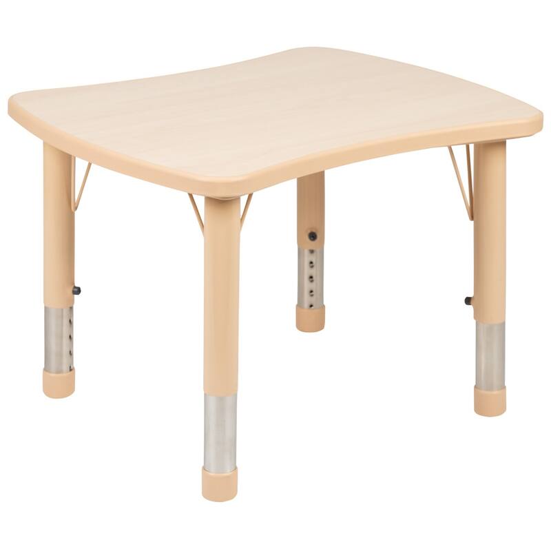 21.875"W x 26.625"L Rectangle Plastic Activity Table Set with 4 Chairs