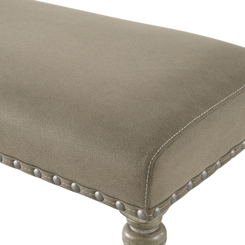 Roundhill Furniture Birmingham Nailhead 6-piece Dining Set